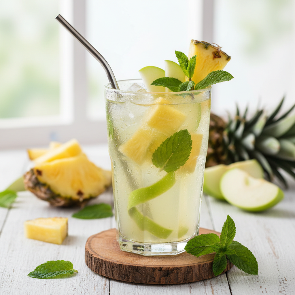 Pineapple Mint – Nước ép giải nhiệt tươi mát từ thơm và bạc hà