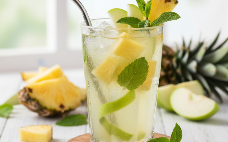 Pineapple Mint – Nước ép giải nhiệt tươi mát từ thơm và bạc hà