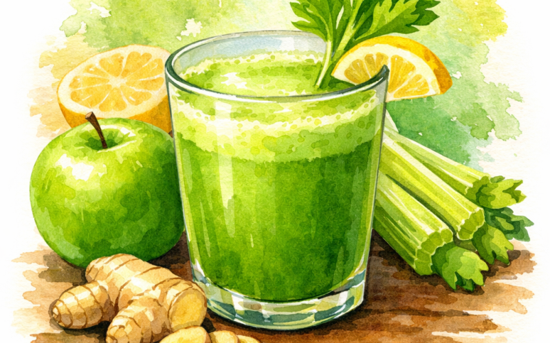 Apple Celery Balance – nước ép táo và cần tây tươi giúp cân bằng cơ thể